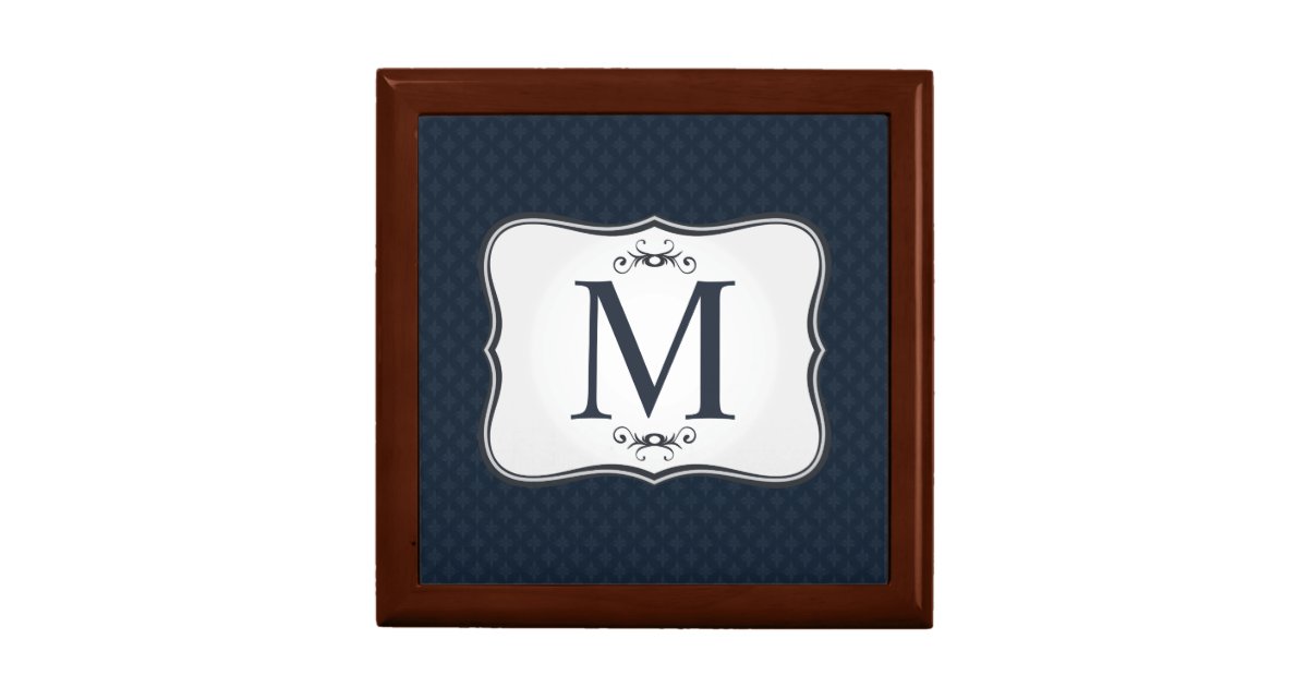 monogrammed jewelry box for men