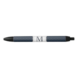 Dark Blue Pattern – Classy Men’s Monogram Pen