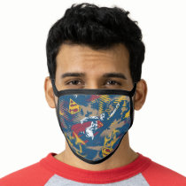 Dark Blue Pattern Face Mask