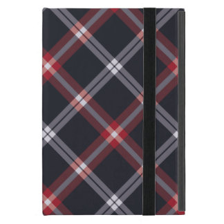 Dark Blue Plaid iPad Mini Covers