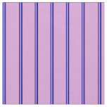 [ Thumbnail: Dark Blue & Plum Stripes Fabric ]