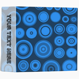 Dark blue polka dots seamless graphic design binder