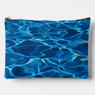 Dark Blue Pool Water  Accessory Pouch