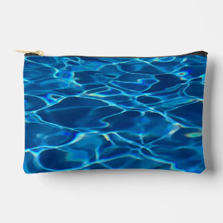 Dark Blue Pool Water  Accessory Pouch