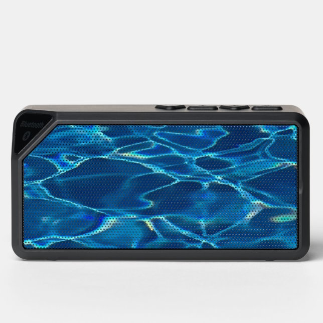 Dark Blue Pool Water  Bluetooth Speaker (Front)