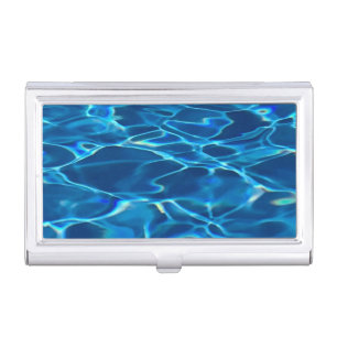 Dark Blue Pool Water Business Card Case