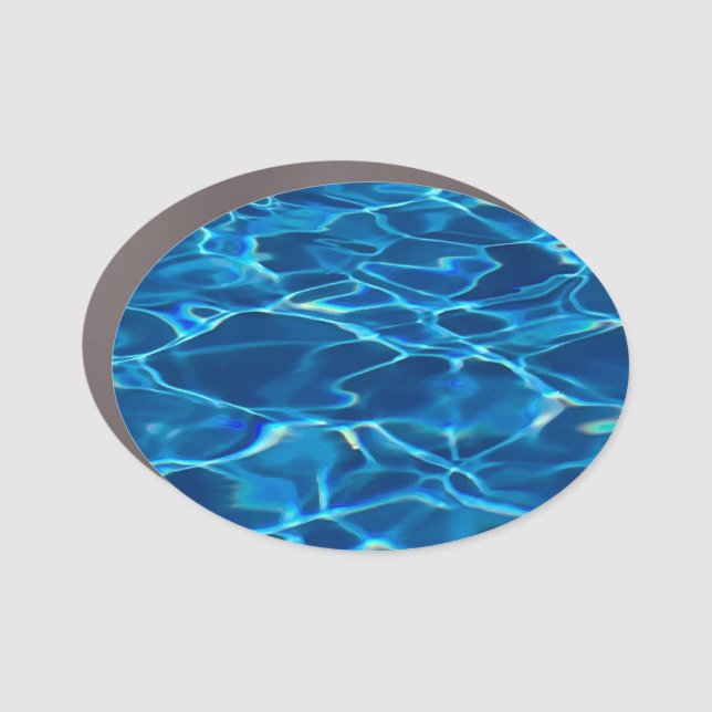 Dark Blue Pool Water  Car Magnet (Front)