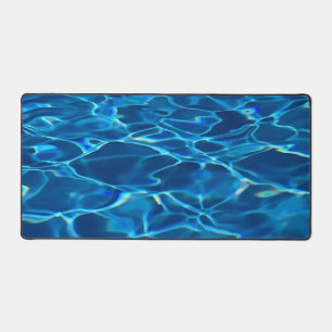 Dark Blue Pool Water  Desk Mat