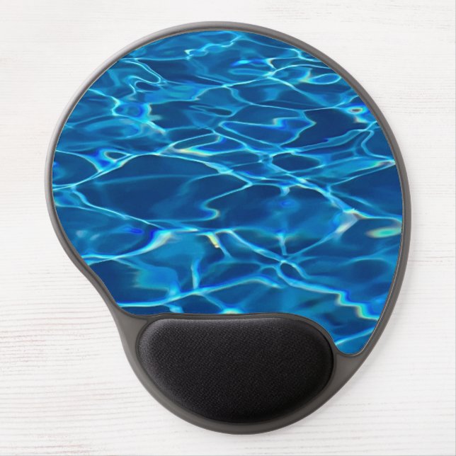 Dark Blue Pool Water  Gel Mouse Pad (Front)