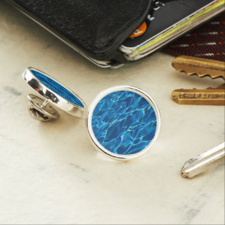 Dark Blue Pool Water Lapel Pin