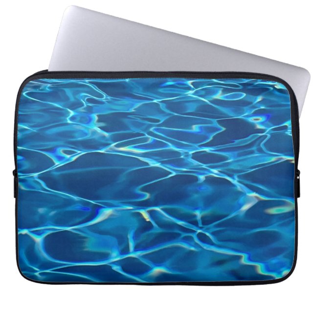 Dark Blue Pool Water  Laptop Sleeve (Front)