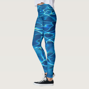 Dark Blue Pool Water Leggings