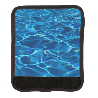 Dark Blue Pool Water  Luggage Handle Wrap