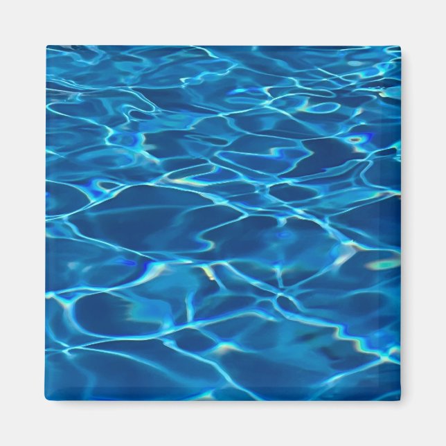 Dark Blue Pool Water  Magnet (Front)