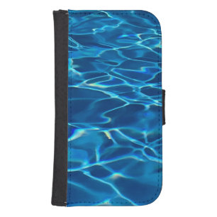 Dark Blue Pool Water  Galaxy S4 Wallet Case