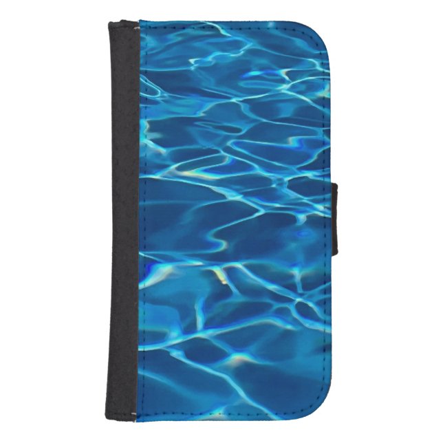 Dark Blue Pool Water  Samsung Galaxy Wallet Case (Front)