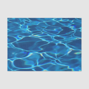 Dark Blue Pool Water Tissue Paper