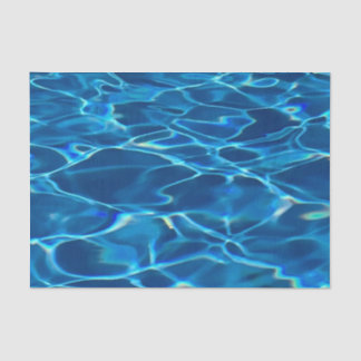 Dark Blue Pool Water  Tissue Paper