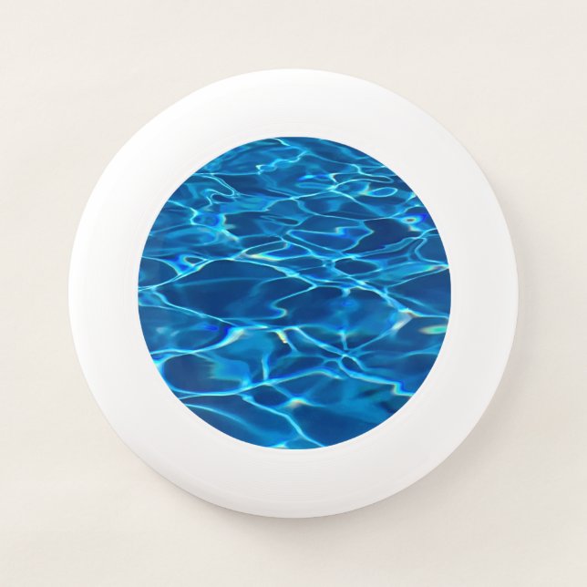 Dark Blue Pool Water  Wham-O Frisbee (Front)