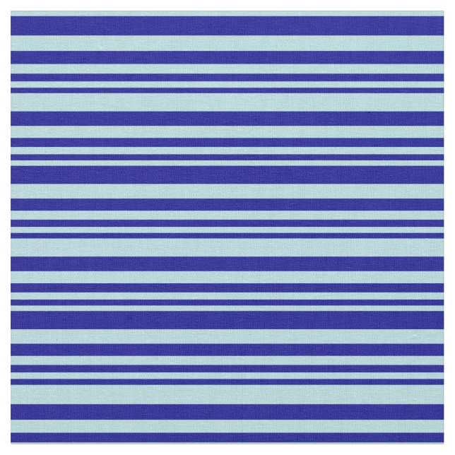 Dark Blue & Powder Blue Stripes Fabric (Close Up)