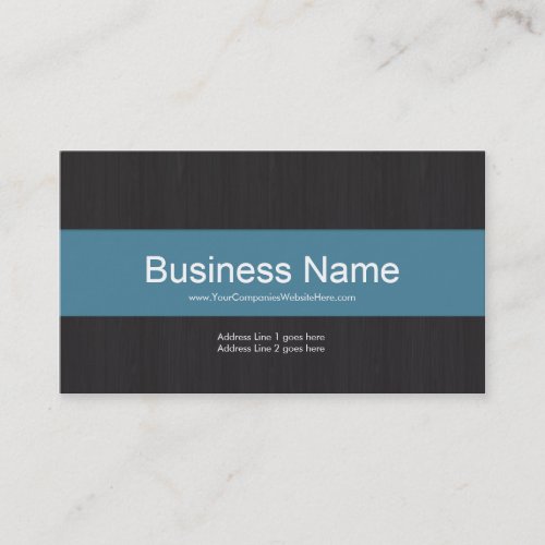 Dark &amp; Blue Professional Business Card