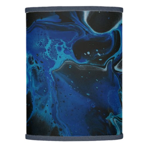 Dark blue psychedelic liquid lamp shade