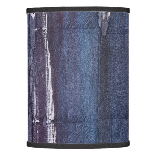 Dark blue purple abstract painting art lamp shade