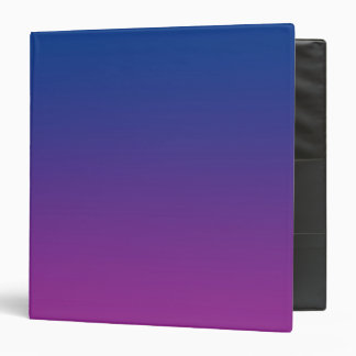 Dark Blue & Purple Ombre 3 Ring Binder