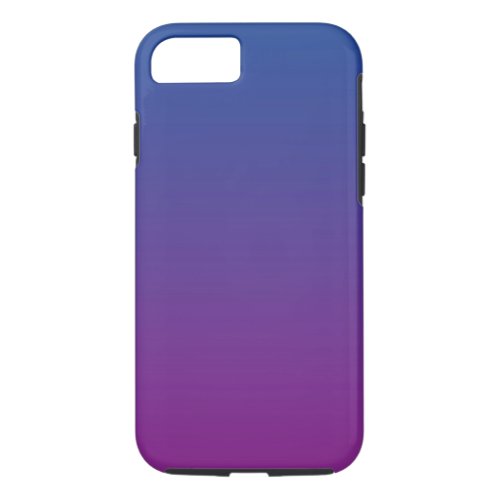 Dark Blue  Purple Ombre iPhone 87 Case