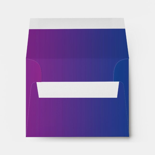 Dark Blue & Purple Ombre Envelope (Back (Bottom))