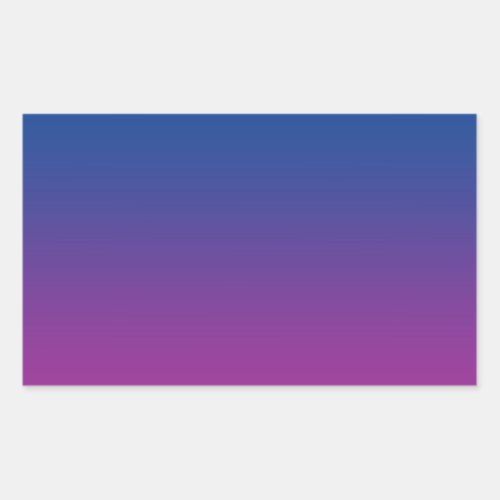 Dark Blue  Purple Ombre Rectangular Sticker