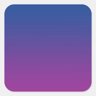 Dark Blue & Purple Ombre Square Sticker
