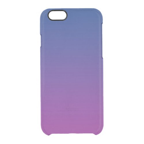 Dark Blue  Purple Ombre Clear iPhone 66S Case