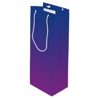 Dark Blue & Purple Ombre Wine Gift Bag