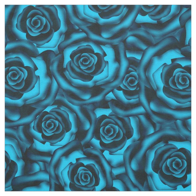 Dark blue roses fabric (Swatch)