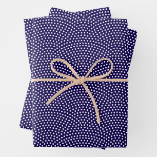 Dark Blue Same Komon (large scale) Wrapping Paper Sheets
