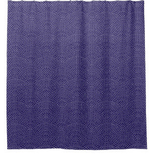 Dark Blue Same Komon (shark skin) Shower Curtain