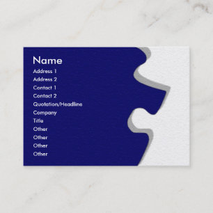 Dark Blue Sandstone Puzzle Profile Card