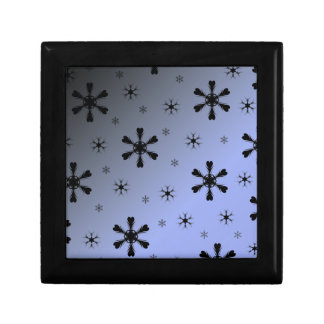 Dark Blue Snowflake Box