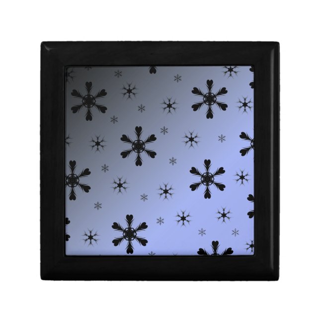 Dark Blue Snowflake Box (Front)