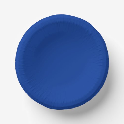Dark Blue Solid Color Paper Bowls
