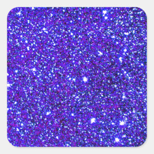 Dark Blue Sparkle Universe Night Sky Stars Square Sticker