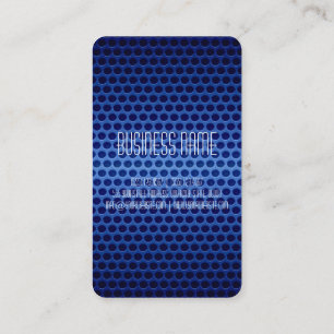 Dark Blue Stainless Steel Hole Metal Business Card