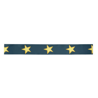Dark Blue Starry Night Ribbon