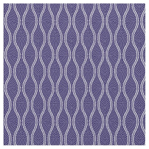 Dark Blue Tatewaku Same Komon (medium scale) Fabric