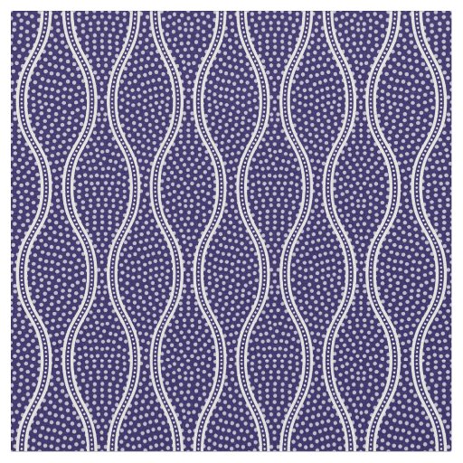 Dark Blue Tatewaku Same Komon (medium scale) Fabric