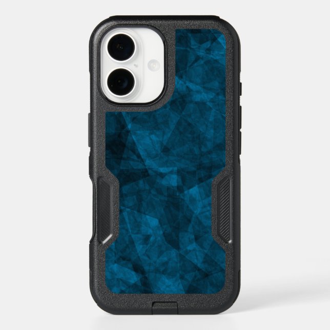 Dark Blue texture  Otterbox iPhone Case (Back)