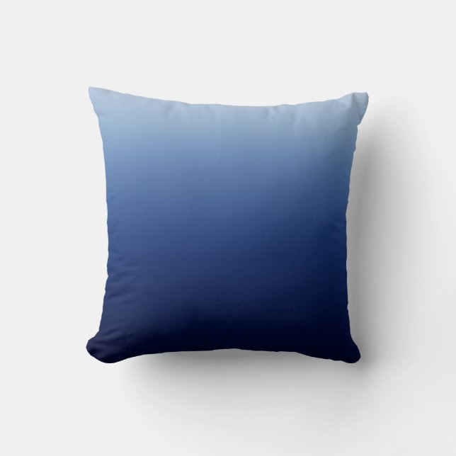 Dark Blue Throw Pillow (Front)
