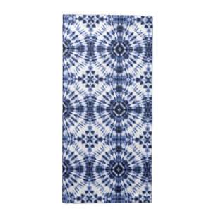 Dark Blue Tie Dye Pattern Cloth Napkin