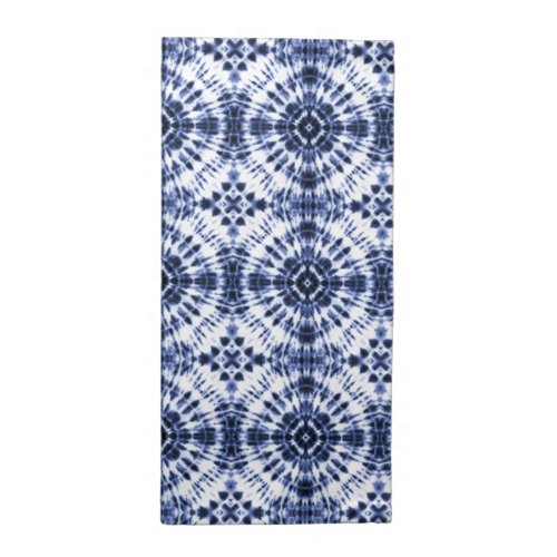 Dark Blue Tie Dye Pattern Cloth Napkin